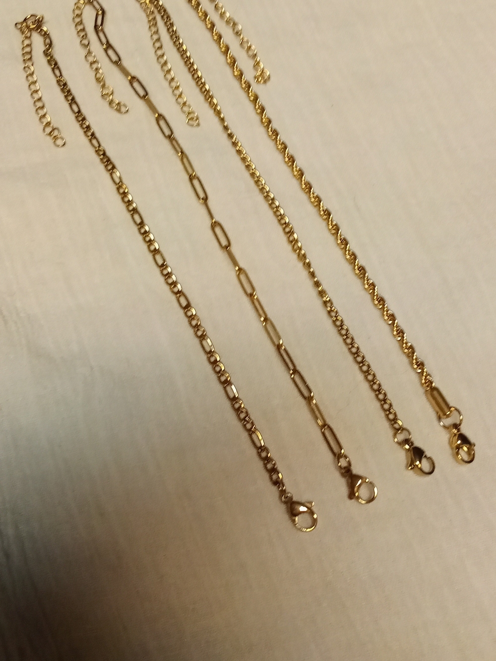 Gold-Tone Chain Bracelet Set - Stylish Layering Links